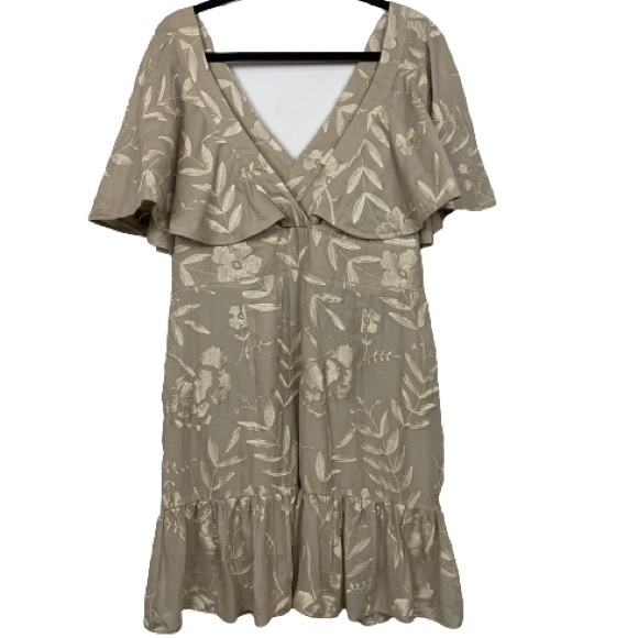 H&M Dresses & Skirts - NWT H&M Floral Embroidered Plus Size Cotton Dress